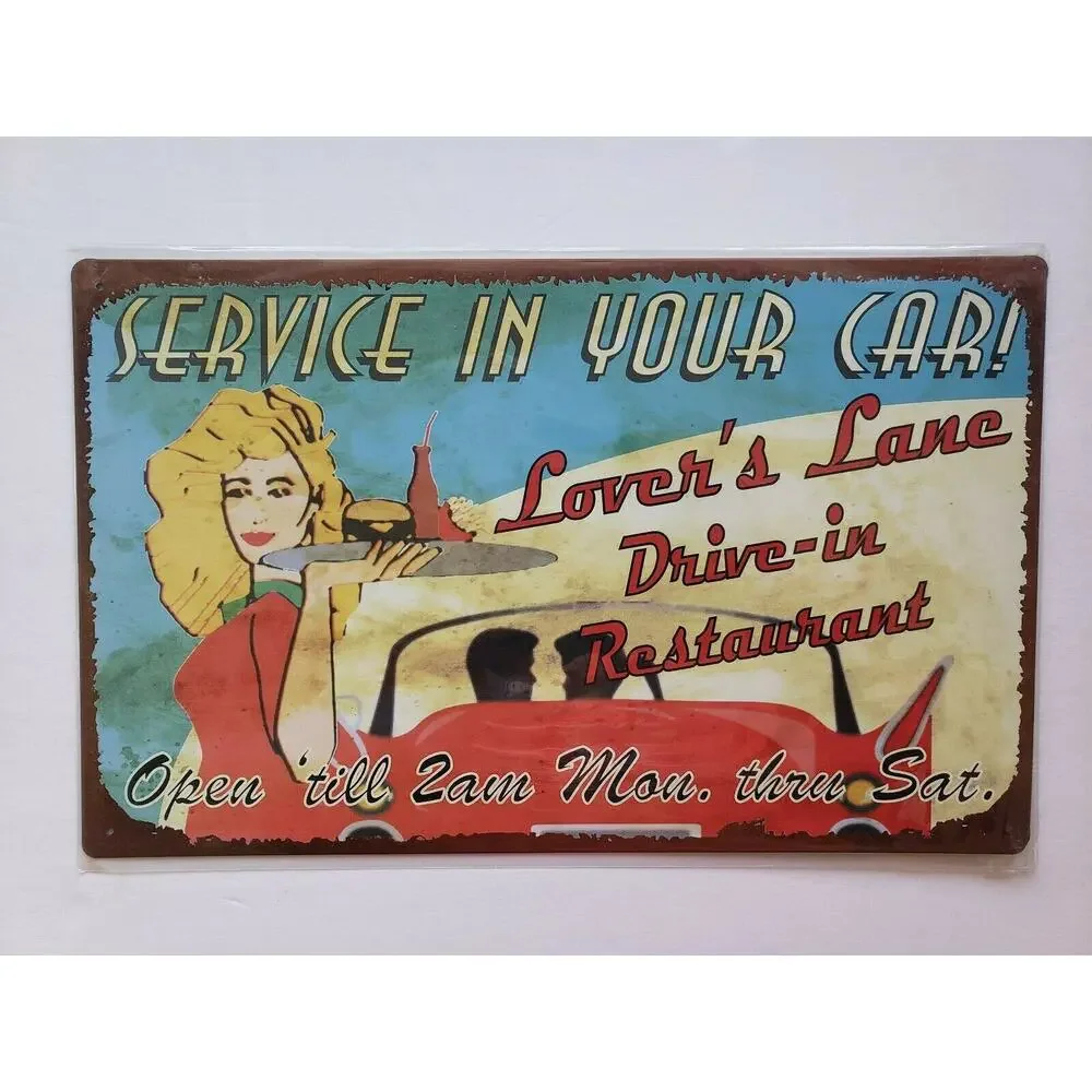 Drive- In Restaurant Ohio Wholesale Inc. 16x10 Rustic Retro Metal Signs (28605)‎